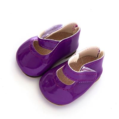 China Cartoon Toy Russian Doll Accessories Princess Shoes Girl's American Doll Mini Toy Flat Leather Doll Shoes for sale