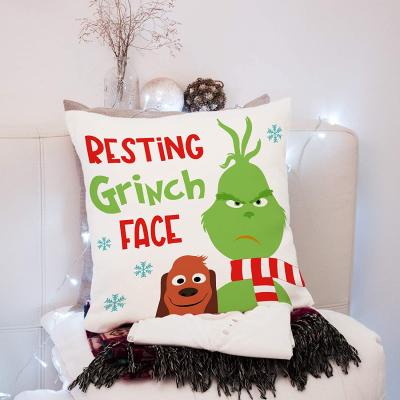 China Merry Christmas and Merry Christmas PORTABLE Sofa Cushion Decoration Sofa Cushion Christmas Pillowcase Country Style for sale