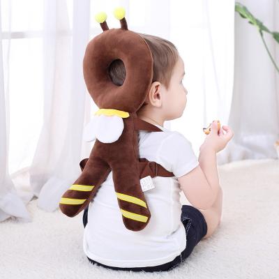 China Customized Baby Helmet Cushion Toddler Baby Helmet Cushion Backpack Use Animal Plush Helmet Pillow for sale