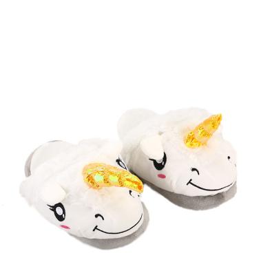 China Hot Unicorn Soft Cozy Animals Memory Women Slippers Fashion Trend Foam Colorful Plush Bedroom Fleece Indoor Shoes Gifts For Girls for sale