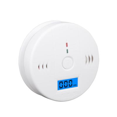 China Alone LCD CO Sensor Work Built In Siren 85dB Sound Independent Carbon Monoxide Poisoning Alarm Detector CO01 Warning for sale