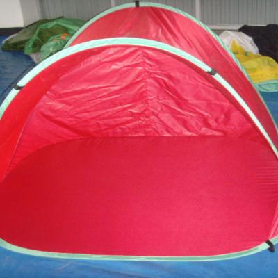 China Sun Make Outdoors Portable Simple Casual Automatic Camping Sunscreen Tent No--Build Heavy Duty Beach Tourist Tents for sale