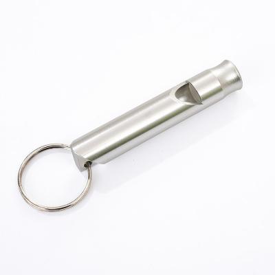 China Viable Pet Supplies Large Size Random Color Aluminum Alloy Whistle For Bird Pigeon Parrot Chases Cat Pet Training Feeding for sale