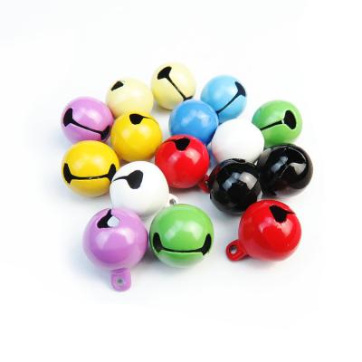 China Viable Wholesale Cat Dog Bell Collar Accessories Party Decoration Pendant 14mm Candy Color Bells Pet Toy for sale