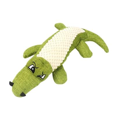 China Viable Plush Canvas Dog Toy Animal Cat Dog Chew Noise Cleaning Teeth Squeaker Anti-Bite For Small Large Medium Puppy Training Supplies for sale