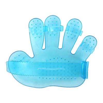 China Plastic Puppy Stocked Kitten Shower Massage Brushes Deshedding Pet Bath Brush Cat Dog Grooming Cleaning Glove Animal Comb Remover for sale