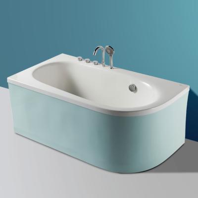 China Luxury Acrylic Small Freestanding Bathroom Whirlpool Bathtub Design 1500*800*620mm Surfing Soaking Tub For Sale for sale