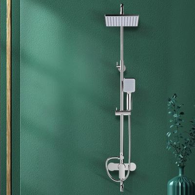 China With Ceramic Fine Copper Outlet Square Three Way Water Body Valve Core Diverter Bathroom Rain Shower Multilayer Electroplating Main Assembly for sale