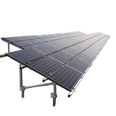 China Hot Selling 20kw Aluminum Alloy Solar Panel Ground Support Structure With Hot Dip Galvanized Steel Pile for sale