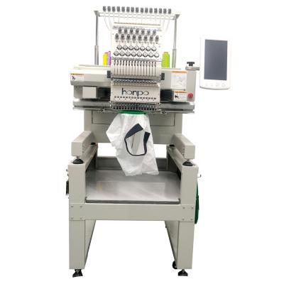 China Hat/shoe/T-shirt/household embroidery machine 15 flat single head needle automated embroidery machine for sale