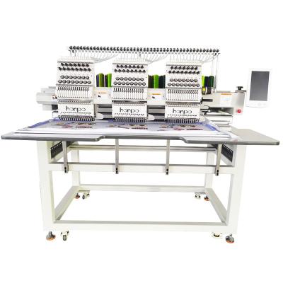 China Hat/Shoe/T-shirt/Embroidery Cap Embroidery Machine 3 Head Flat High Speed ​​Sewing Machine for sale