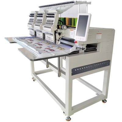 China Hat / Shoe / T-shirt / Flat Embroidery Computerized Embroidery Machine 3 Heads for sale