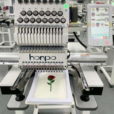 China High Speed ​​Hat/Shoe/T-shirt Cap Embroidery Machine Embroidery Sewing Machine/Embroidery Honpo Flat Single Head Multi Head Embroidery Machine for sale