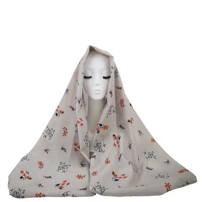 China Hot Sale Polyester Veil Printed Hijabs Shawl Malaysia Women Scarf Hijab for sale