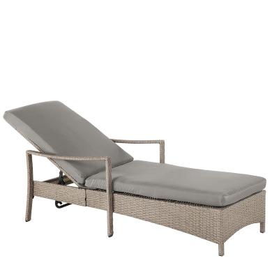 China Contemporary Rattan Reclining Sun Sofa Gray VASTO for sale