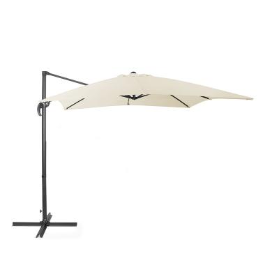 China Interesting Canopy At 2.5m Square Netting Thickness Outdoor Amazon Patio 2.5m Hanging Cantiliver Umbrella, Market Aluminum Patio Umbrella Pole 360 ​​Rotation for sale