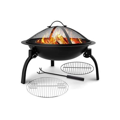 China Alloy Steel Steel Folding Outdoor Fire Pits Portable Fire Pits For Burning Log Fireplace for sale