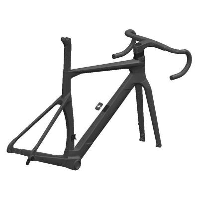 China Road Bikes High Quality Lightweight Road Bike Carbon Fiber Frame Cutoff Wind Speed ​​Bicycle Frame Parts for sale