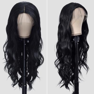 China 26Inch High Temperature Color Elastic Natural Yarn Lace Front Lace Wig for sale