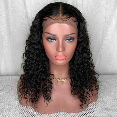 China Deep Wave Water Wave 26Inch Front Lace Wig For Black Woman for sale