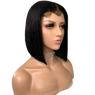 China Wholesale Black Synthetic Silky Straight Wave Front Lace Wig For Women for sale