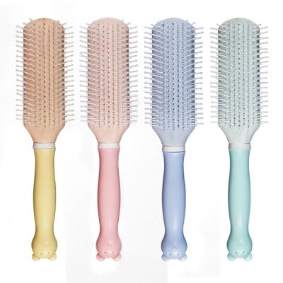 China Wholesale Comfortable Cartoon Massage Around Comb Main Teeth Care Scalp Hair Resin Comb For Kids for sale