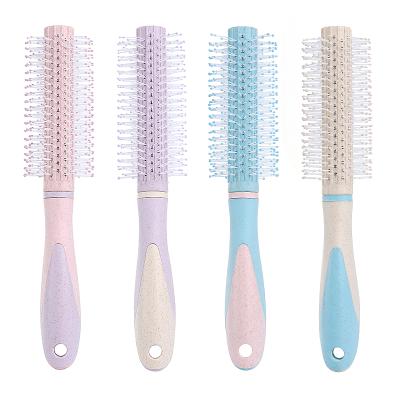 China Home / Eco - Friendly Material Salon Soft Tooth Massage Roll Hair Rolling Hair Brush for sale