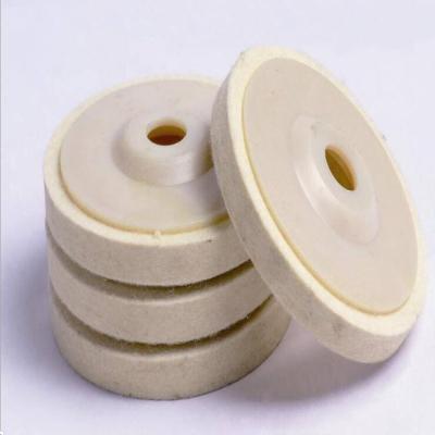 China 4inch Angle Wool Disc Fine Polishing Grinding Polishing Polishing Wool Felt Disc Wool Fin Polishing Disc for sale