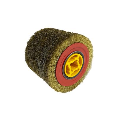 China Polishing Paint Brush and Scale Removal Steel Wire Wire Drawing Wheel Abrasive Polishing Tools for sale