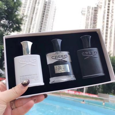 China Creed Perfume Set High Quality 30ml*3 Creed Cologne Aventus Silver Mountain Daily Perfume Eau De Parfum Good Smell Care Body Spray For Me for sale