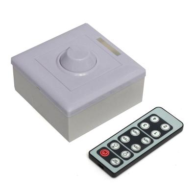 China Single Color Led Strip Maker PWM 16A Wireless Remote 12Keys Led Dimmer 12-24 For Single Color Led Strip for sale