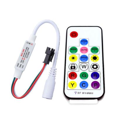 China Light Shipping Digital LED MINI RF WS2812B RGB Drop Pixel Led Strip Controller For Dream Color Led Strip for sale