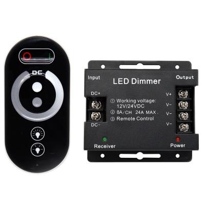 China Control Lights Led Light RF Touch Led Dimmer Single Color Controller For LED Strip Lights for sale