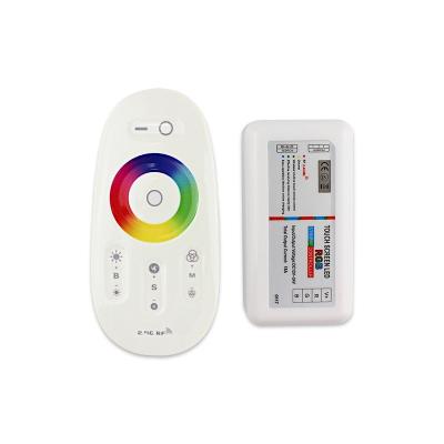 China Control Lights DC12-24V RGB Led Controller 2.4G RF Touch Screen Remote Control For RGB Led Strip for sale