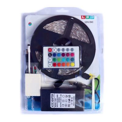 China Hotel 2835 DC12V RGB LED Strip Dimmable Outdoor 8mm Set With 24Key RGB Controller for sale