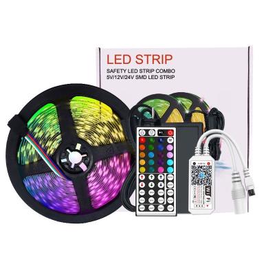 China Hotel 12V 3A Shenzhen SMD5050 WIFI Waterproof Music RGB Led Strip Light Kit Compatible With Google Home for sale