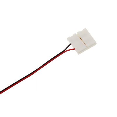 China Power 8mm 10mm Width 2 Pin LED Strip Light Led Connector With 15CM Wires for sale