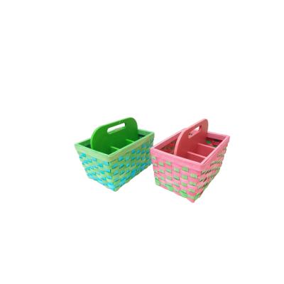 China Foldable African Metal Straw Basket Shopping Basket Panty Gabion Basket Sustainable for sale