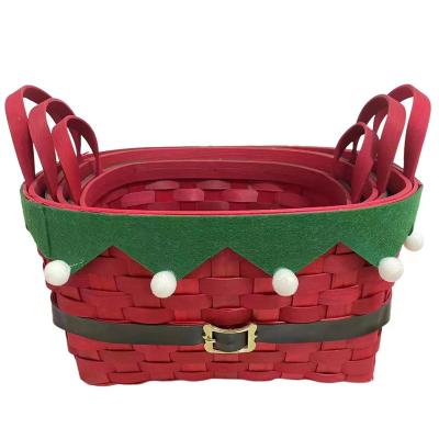 China Tidy Up Ear Hair Ball Christmas Basket / Double Storage for sale