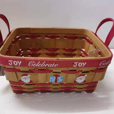 China Viable Factory Wholesale Christmas Hamper Basket Gift Christmas for sale