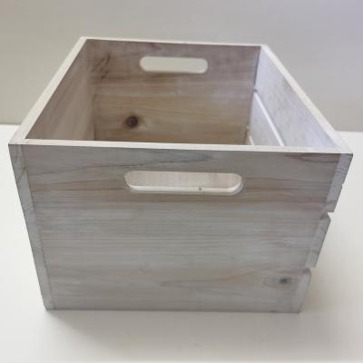 China / Perfect Quality White Printing Wooden Storage Box And Wooden Case Rectangular Wash for sale