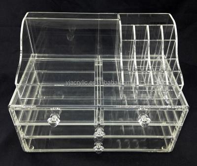 China Eco-friendly Acrylic Cosmetic Mac Makeup Organizer Display For Promotioal Countertop for sale