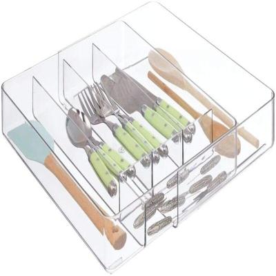 China Acrylic Kitchen Organizer Drawer Storage Tray Acrylic Kitchen Organizer Cabinet - For Storing Organizing Cutlery, Spoons, Cookware, Instruments for sale