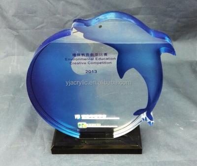 China Europe Acrylic Trophy With Stand Keywords For Souvenir Promotional Gift, ISO Factory Product for sale