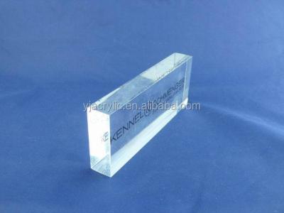 China China Custom Clear Plastic Acrylic Bricks With Logo for sale