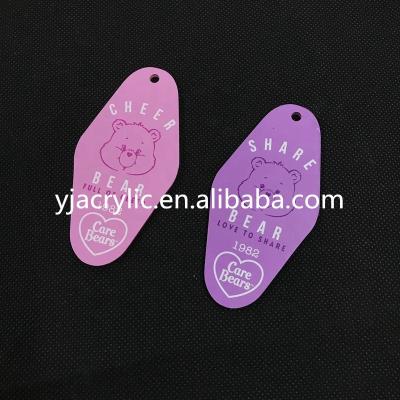 China Promotion Gift Custom Acrylic Key Chain Printed Acrylic Charms Laser Cut Acrylic Keychains for sale