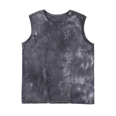 China 2021 QUICK DRY New Fashion Gym Tank Tops Wholesale Men's Tank Tops Custom Dye QUICK DRY O Sleeveless Logo Neck Tie Tank Tops for sale