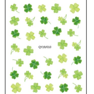 China Green Cactus Clover Leopard NS748 Nail Art Designs Cute Flower Strawberry Four Leaf Clover Watermelon Sticker Decals for Nail Art Decoration for sale