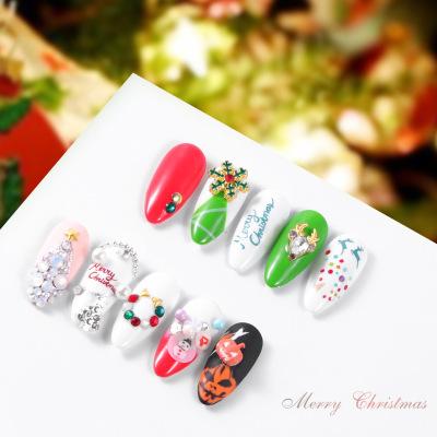 China Christmas Halloween 3CH Nail Art Designs Christmas Fimos Beads Snowman Rhinestone Mix Halloween Skull Metal Beads Mix For Nail Art Decoration for sale