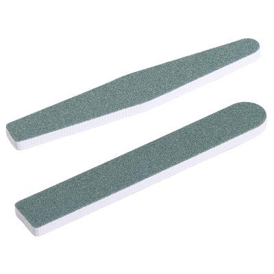 China NP463 Green Rhombus Double Sided Double Sides Sanding Nail Art File For Nail Tool for sale